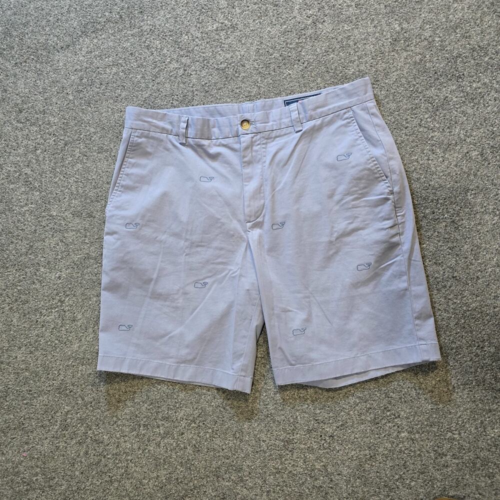 Vineyard Vines Shorts Mens Size 36 Blue Whale Logo 9 Inch Pockets Preppy Capsule